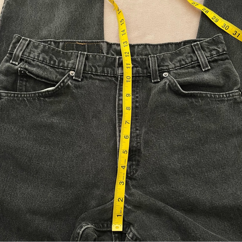 Y2K -1996-Vintage Levi’s 550 relaxed fit tapered leg orange tag Jean W33/L33/1/2 - Picture 12 of 13